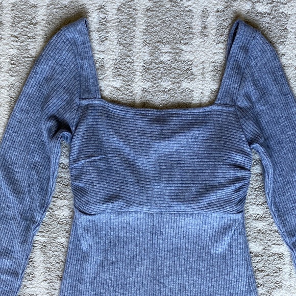 •Forever 21• NWOT Long-Sleeve Ribbed Mini Dress - Picture 5 of 8